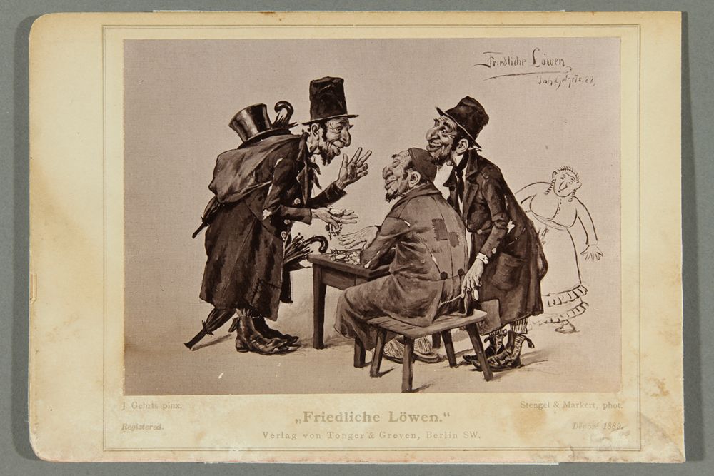 Historical antisemitic German postcard